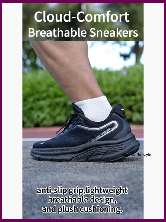 Lightweight Breathable Mesh Walking Shoes with Cushioning and Non-Slip Sole main image 6